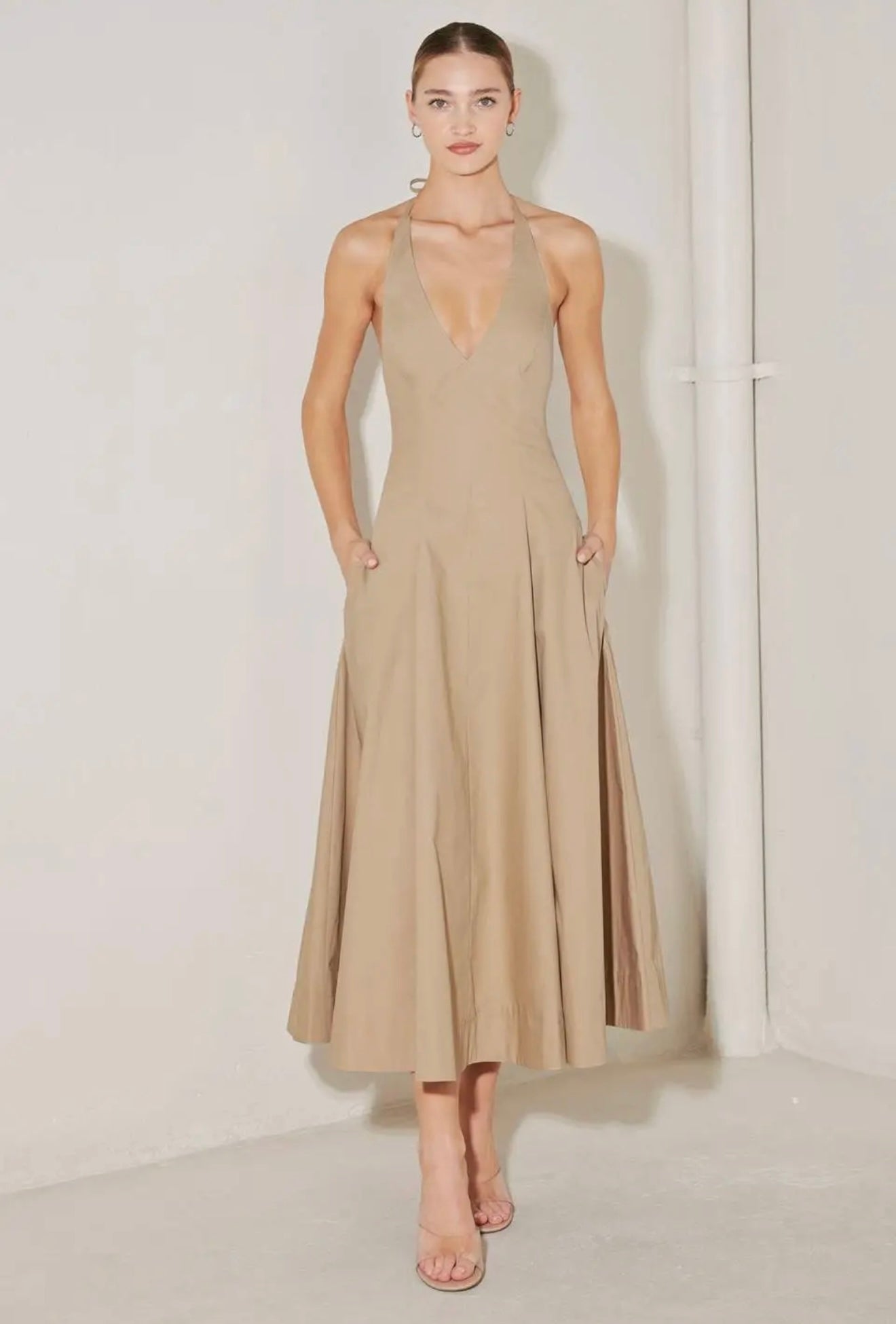 Abigail Woven Midi Dress